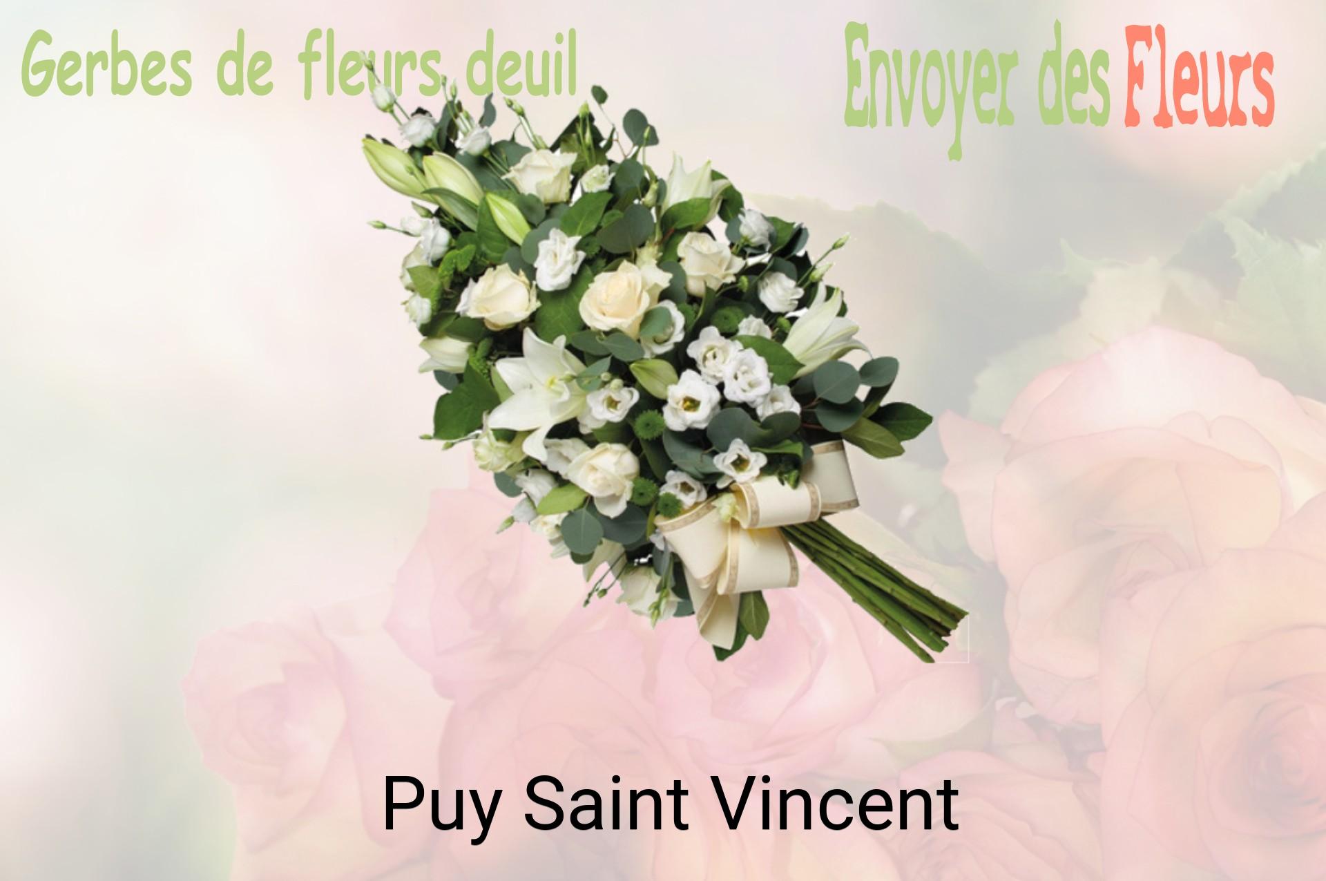 Gerbe de fleurs de deuil livrée à Puy-Saint-Vincent